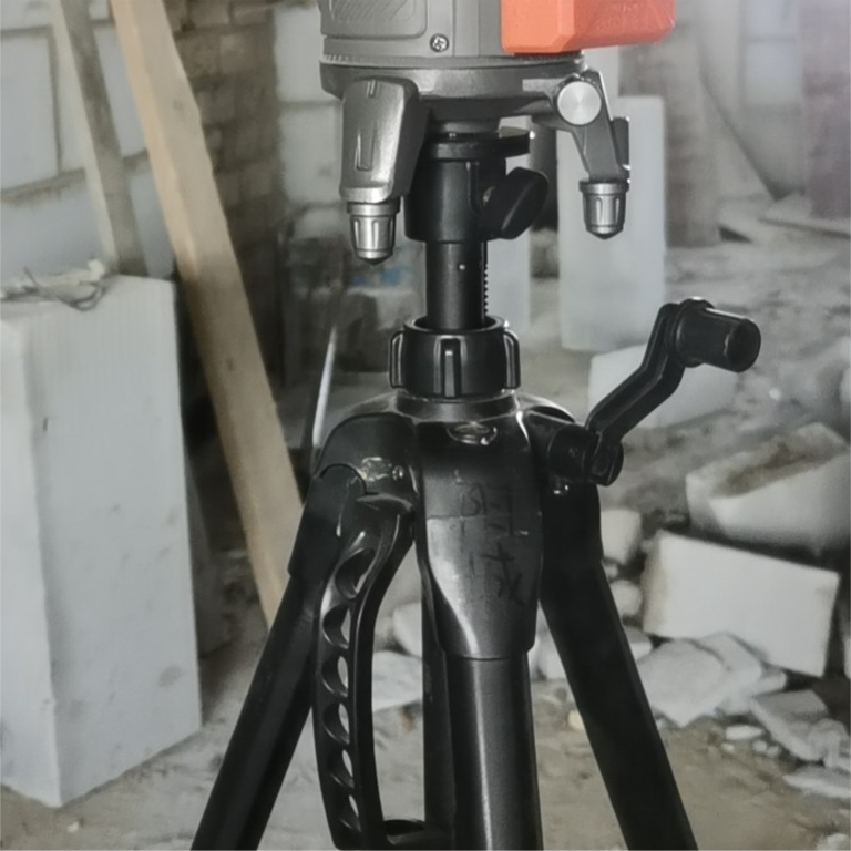 Tripod with hanlde for laser level use